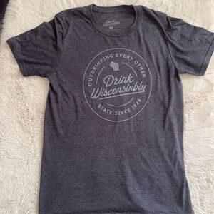 Gray Women’s Drink Wisconsinbly T-Shirt